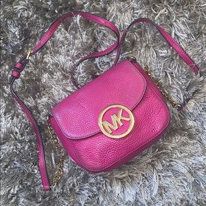 MICHAEL KORS Fuchsia Pink Small Crossbody